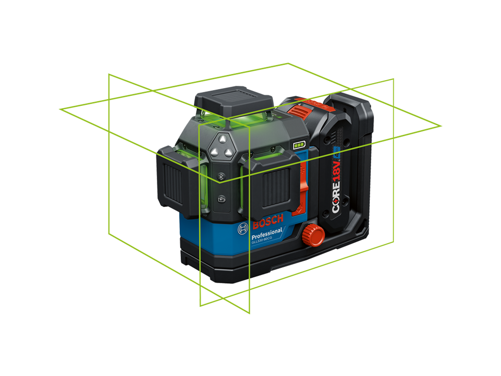 Bosch 18V green beam three-plane laser level